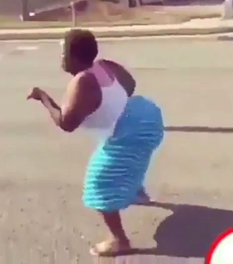 Watch the Hilarious Moment a Lady's Gigantic Boobs Popped-out from Her  Dress While Dancing on the Road (Photos+Video)